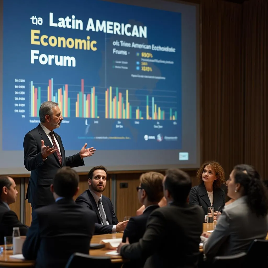 Presentación en foro económico latinoamericano
